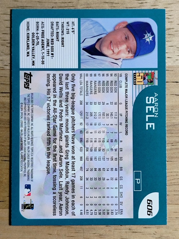 2001 Topps #606 Aaron Sele