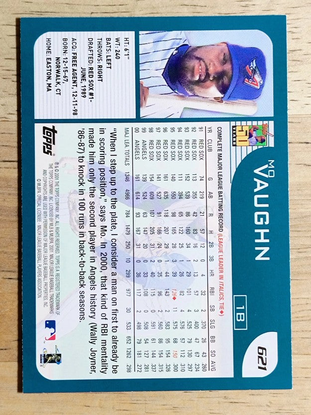 2001 Topps #621 Mo Vaughn