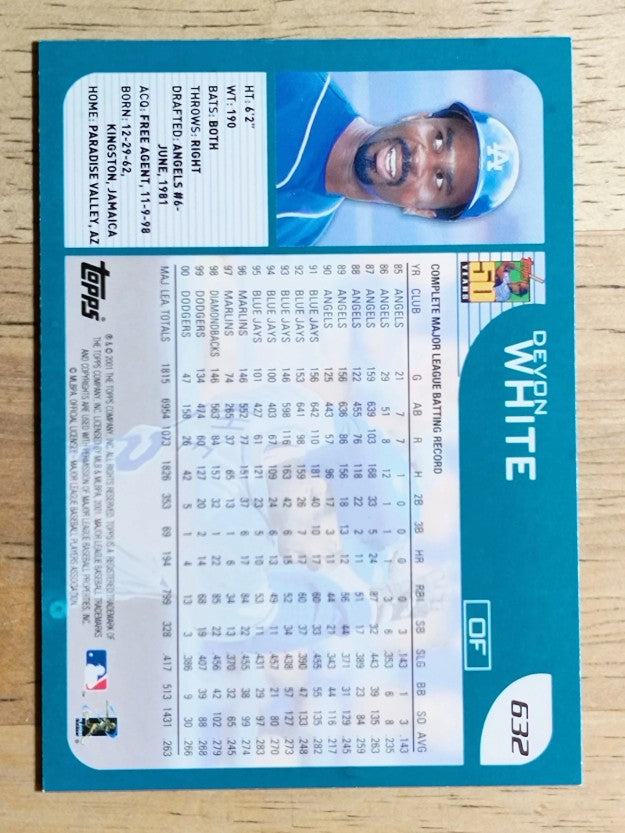 2001 Topps #632 Devon White