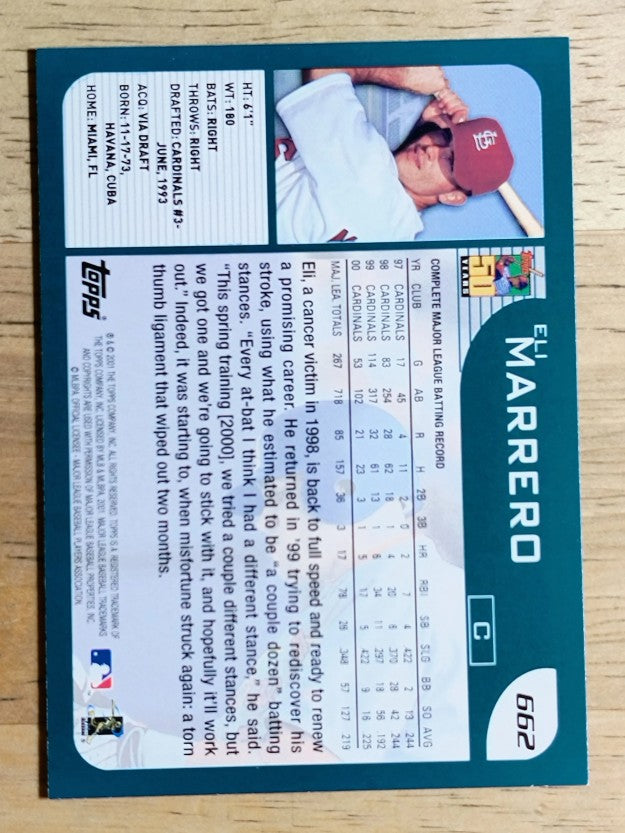 2001 Topps #662 Eli Marrero