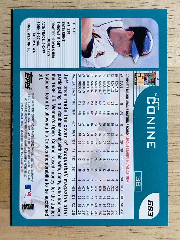 2001 Topps #683 Jeff Conine