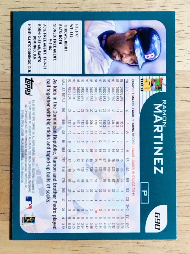 2001 Topps #690 Ramon Martinez