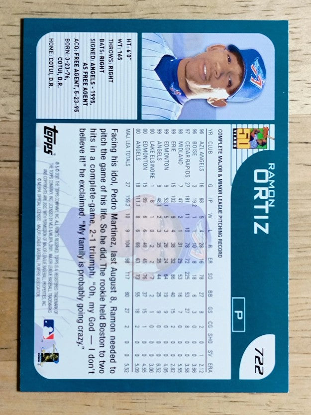2001 Topps #722 Ramon Ortiz