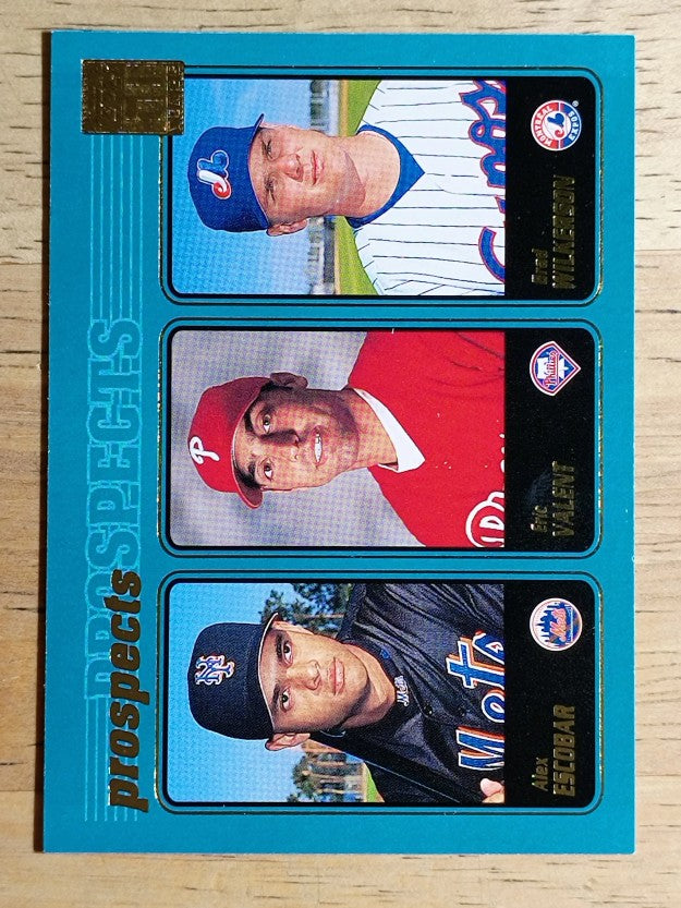 2001 Topps #733 Alex Escobar/Eric Valent/Brad Wilkerson