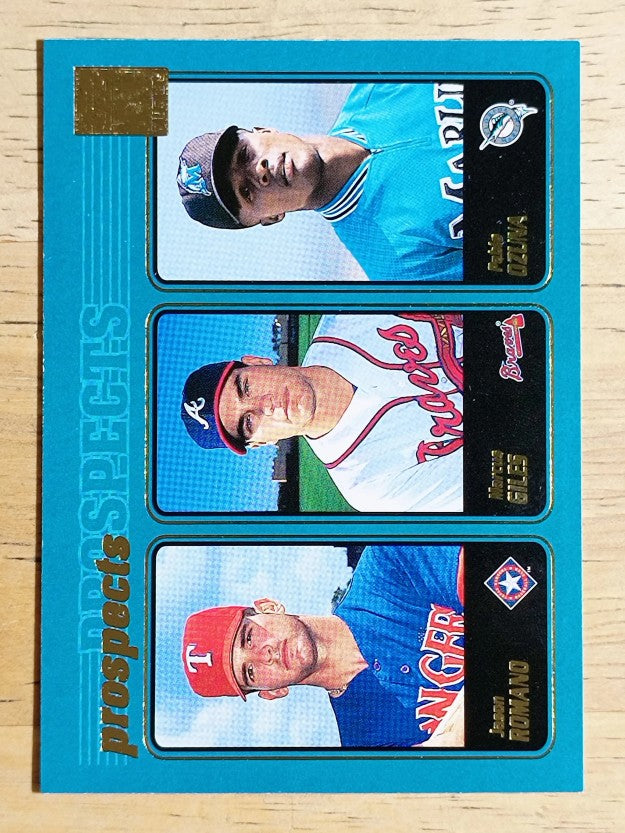 2001 Topps #735 Jason Romano/Marcus Giles/Pablo Ozuna