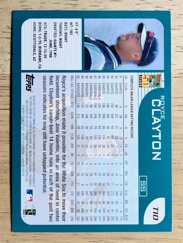 2001 Topps Traded #T10 Royce Clayton