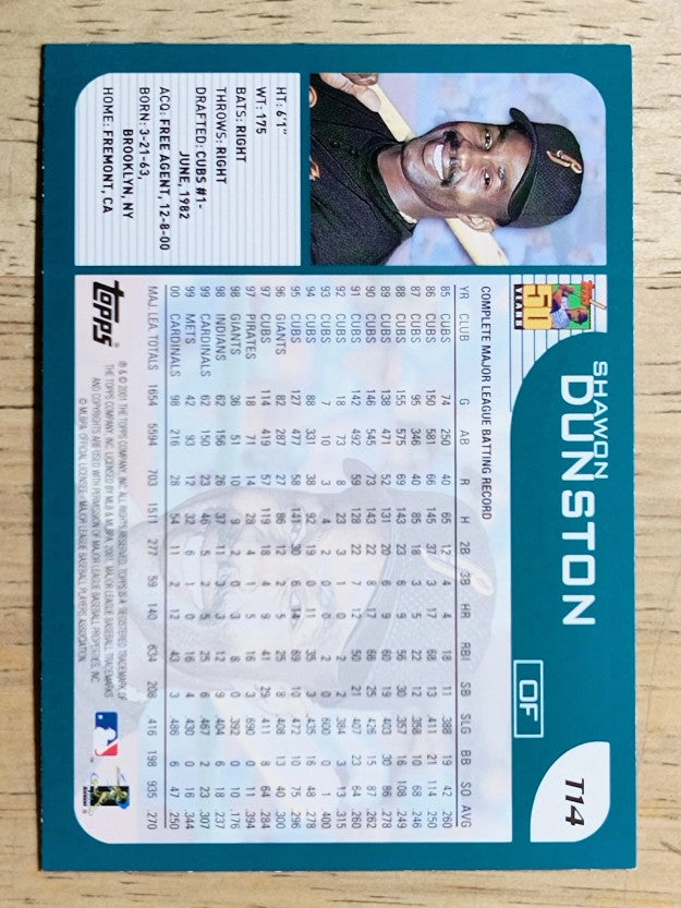 2001 Topps Traded #T14 Shawon Dunston