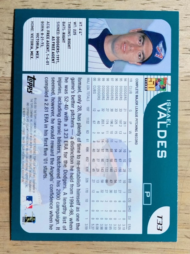 2001 Topps Traded #T33 Ismael Valdes