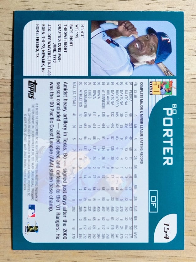 2001 Topps Traded #T54 Bo Porter