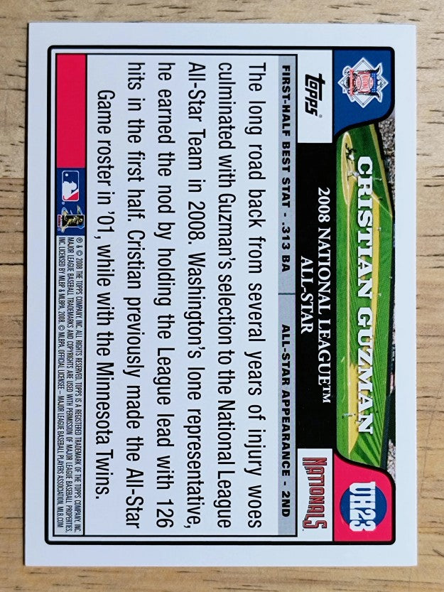 2008 Topps Update #UH23 Cristian Guzman AS