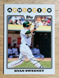 2008 Topps Update #UH44 Ryan Sweeney