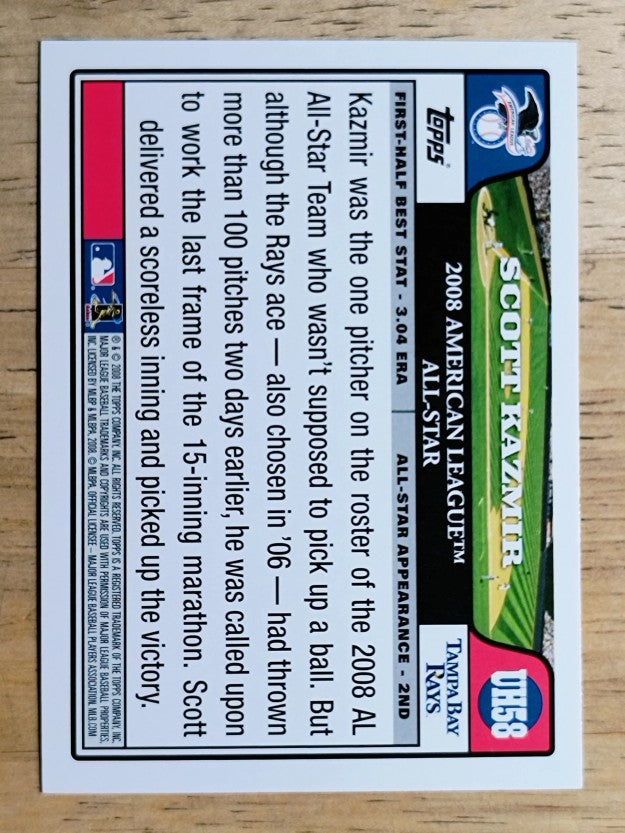 2008 Topps Update #UH58 Scott Kazmir AS