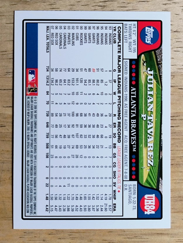 2008 Topps Update #UH84 Julian Tavarez