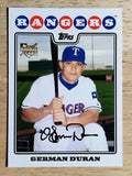 2008 Topps Update #UH213 German Duran RC