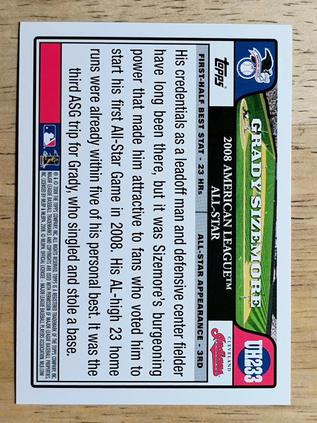 2008 Topps Update #UH233 Grady Sizemore AS