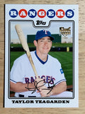 2008 Topps Update #UH303 Taylor Teagarden RC