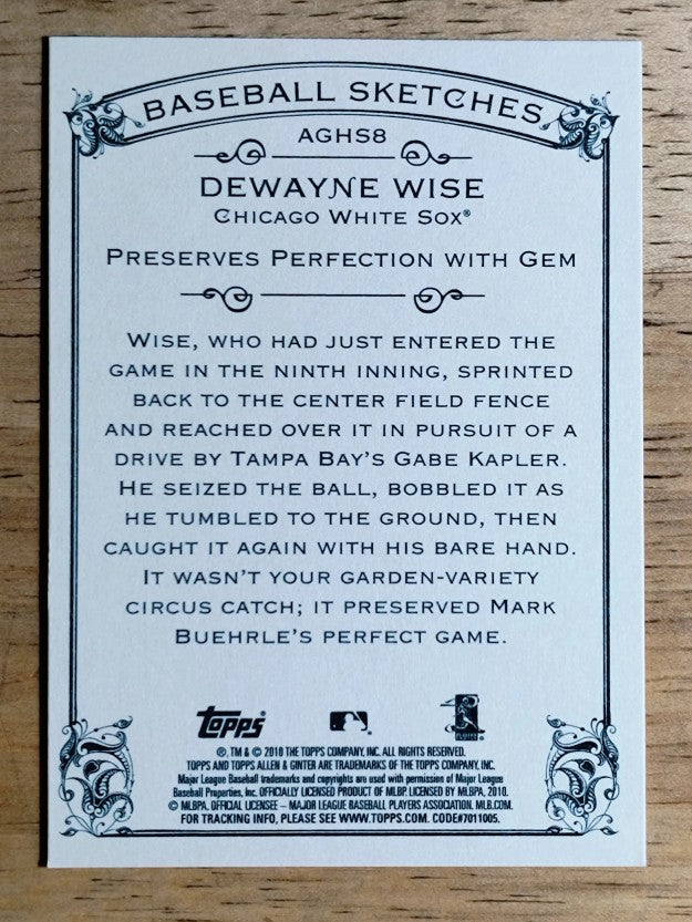 2010 Topps Allen and Ginter Baseball Highlights #AGHS8 Dewayne Wise