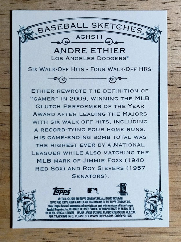2010 Topps Allen and Ginter Baseball Highlights #AGHS11 Andre Ethier