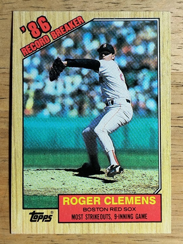 1987 Topps #1 Roger Clemens RB