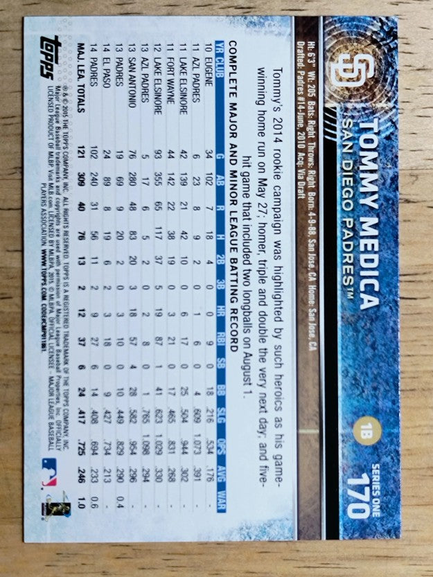 2015 Topps #170 Tommy Medica