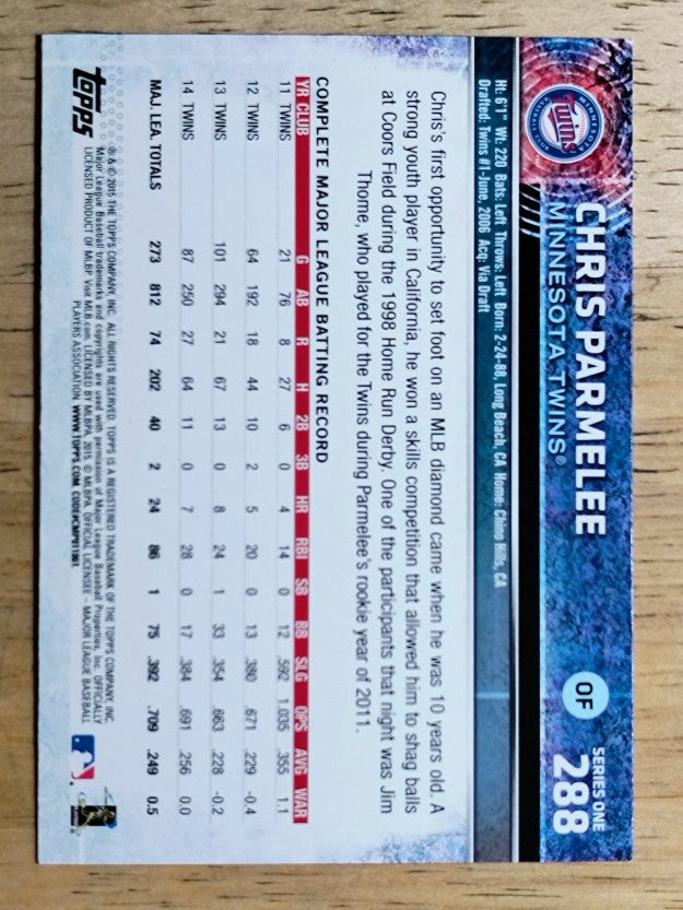 2015 Topps #288 Chris Parmelee