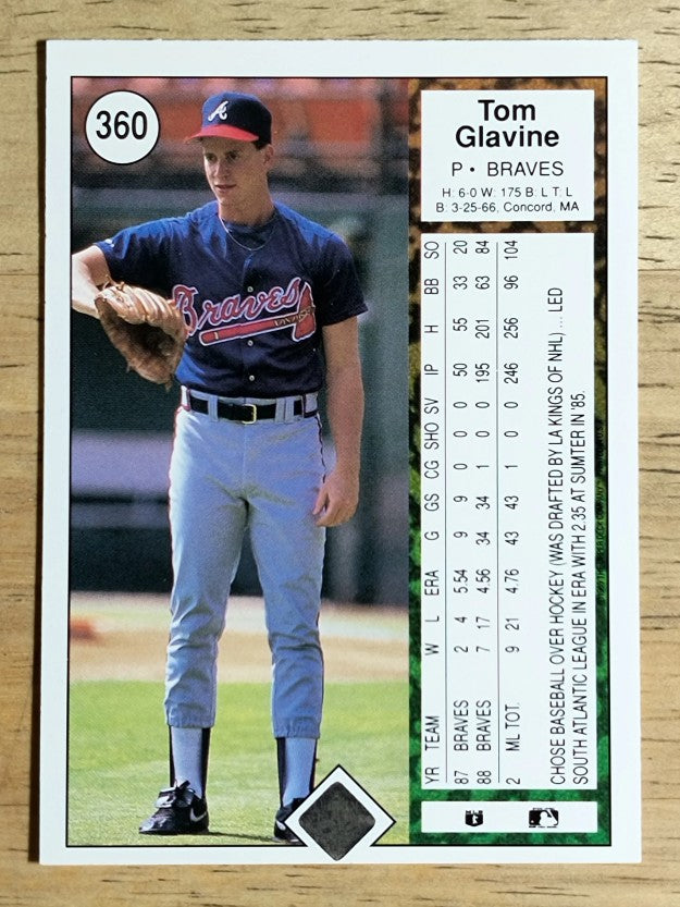 1989 Upper Deck #360 Tom Glavine