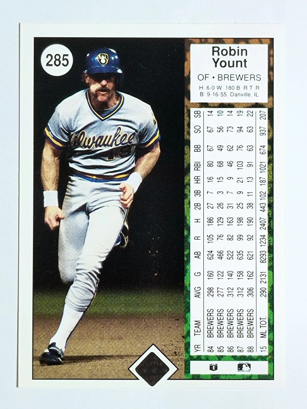 1989 Upper Deck #285 Robin Yount