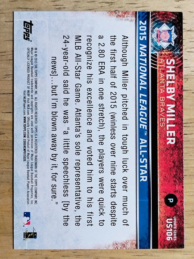 2015 Topps Update #US106 Shelby Miller
