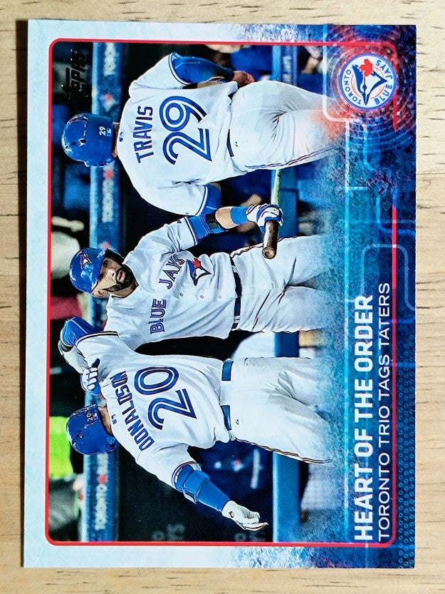 2015 Topps Update #US187 Jose Bautista/Josh Donaldson/Devon Travis