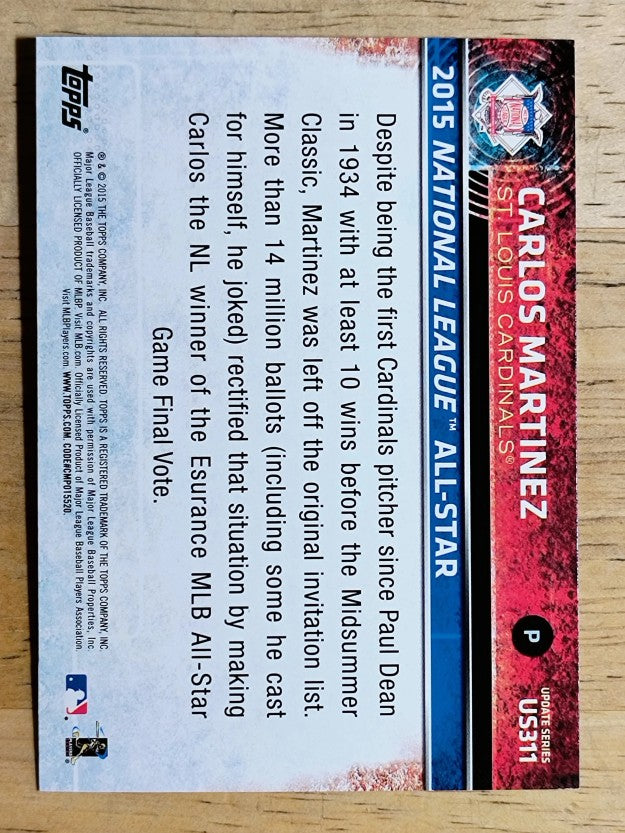 2015 Topps Update #US311 Carlos Martinez