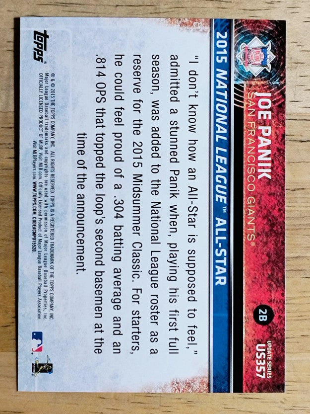 2015 Topps Update #US357 Joe Panik