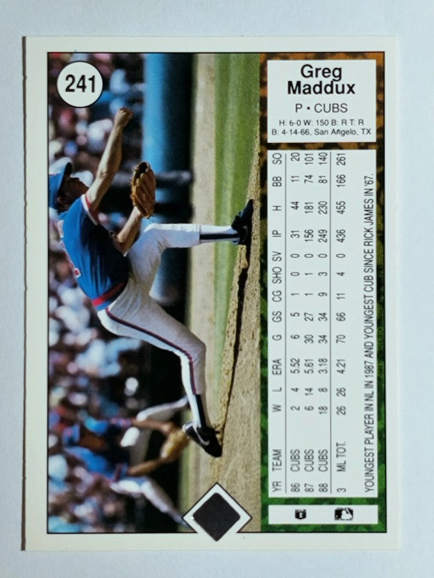1989 Upper Deck #241 Greg Maddux
