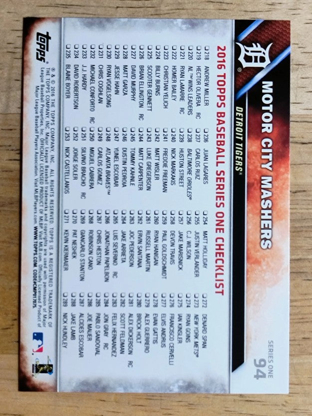 2016 Topps #94 Miguel Cabrera