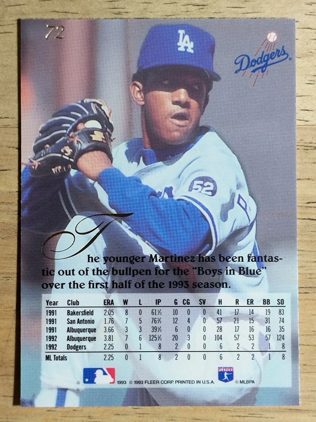 1993 Flair #72 Pedro Martinez