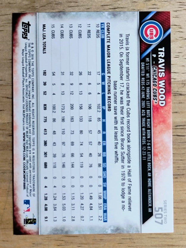 2016 Topps #507A Travis Wood