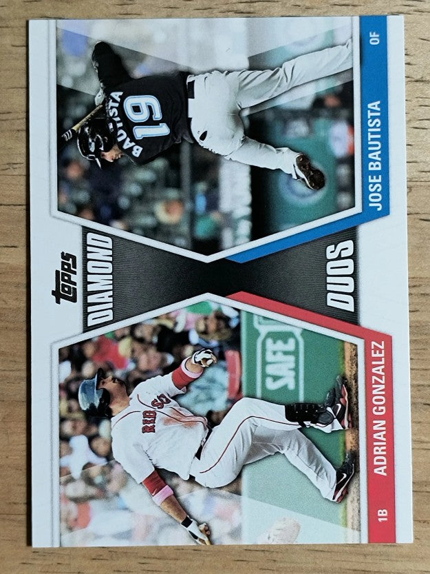 2011 Topps Update Diamond Duos #DD18 Adrian Gonzalez/Jose Bautista
