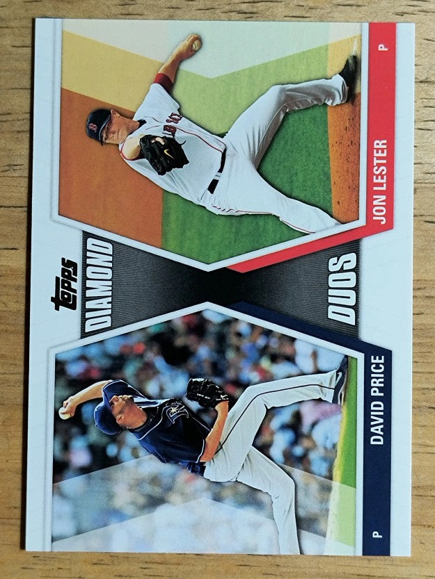 2011 Topps Diamond Duos Series 2 #DD21 David Price/Jon Lester