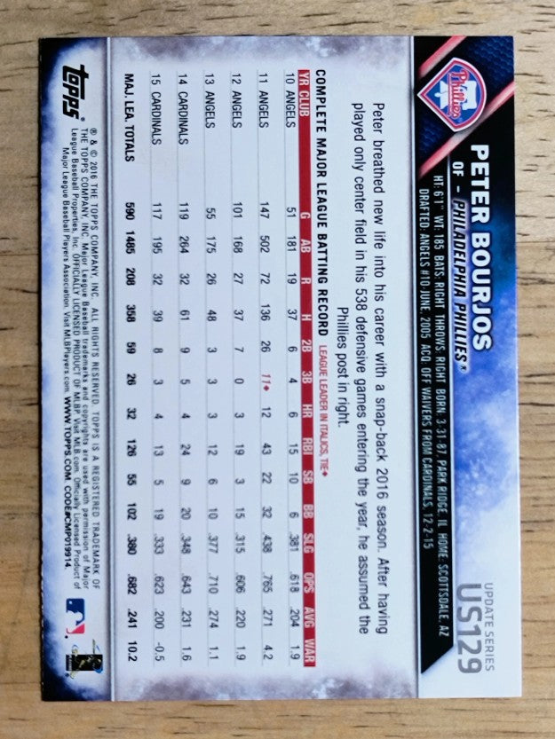 2016 Topps Update #US129 Peter Bourjos