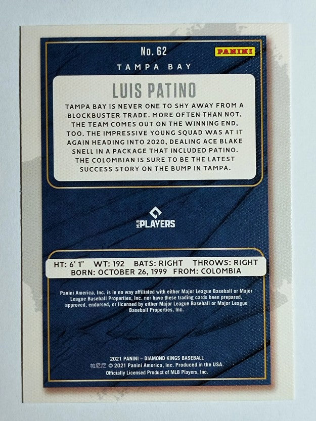 2021 Diamond Kings #62 Luis Patino RC