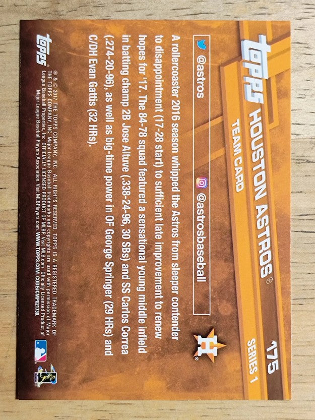 2017 Topps #175 Houston Astros