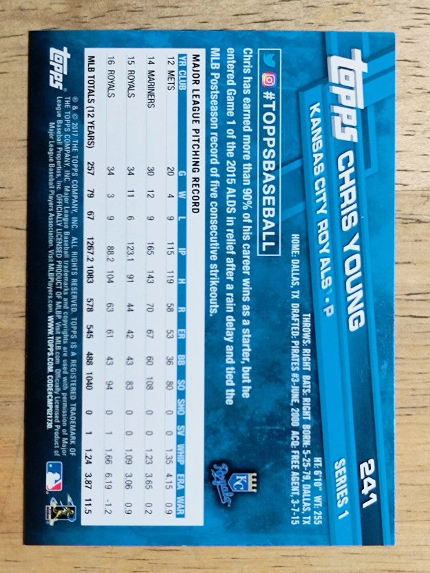 2017 Topps #241 Chris Young