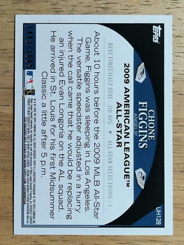 2009 Topps Update Gold Border #UH128 Chone Figgins