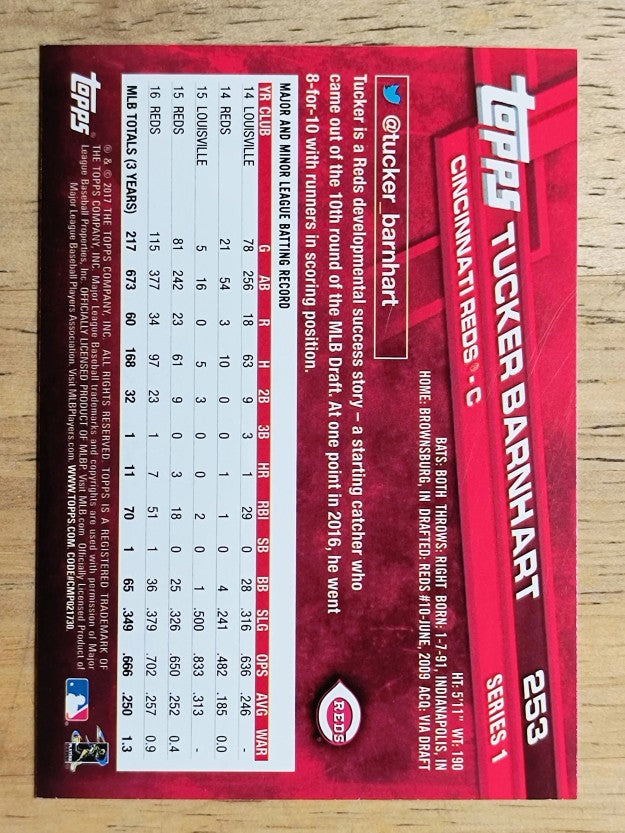 2017 Topps #253 Tucker Barnhart