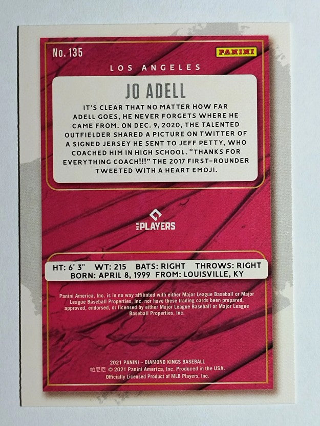 2021 Diamond Kings #135 Jo Adell SP RC RC