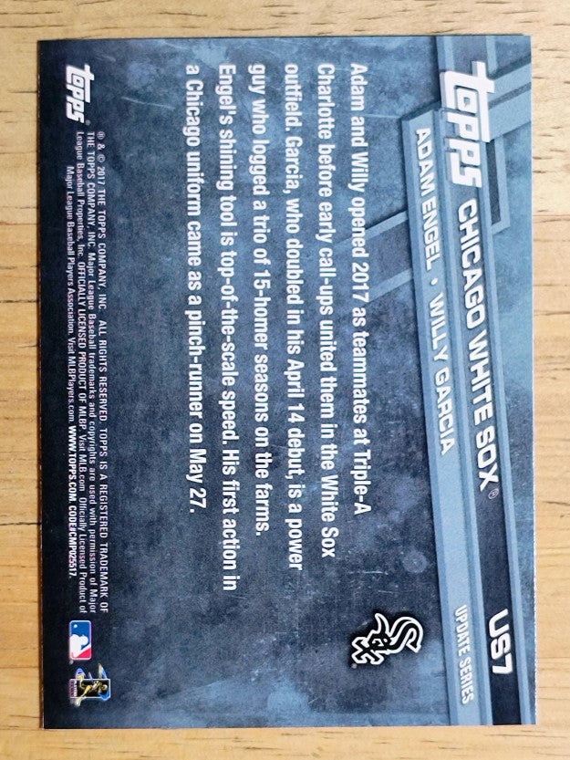 2017 Topps Update #US7 Willy Garcia RC/Adam Engel RC