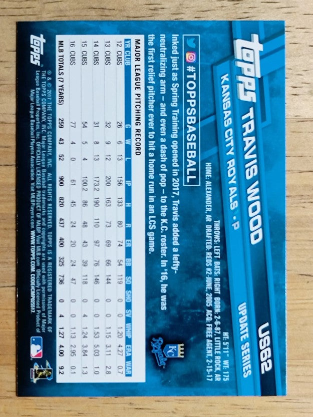 2017 Topps Update #US62 Travis Wood