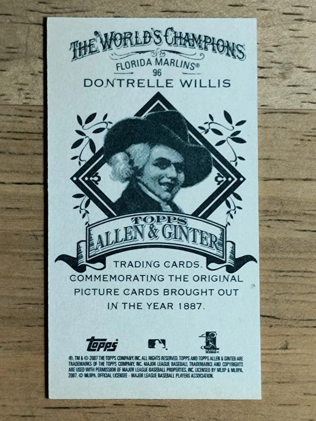 2007 Topps Allen and Ginter Mini A and G Back #96 Dontrelle Willis