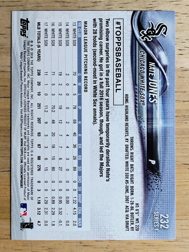 2018 Topps #232 Nate Jones