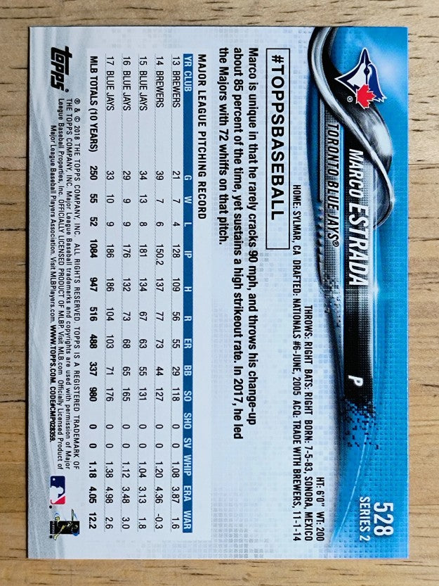 2018 Topps #528 Marco Estrada