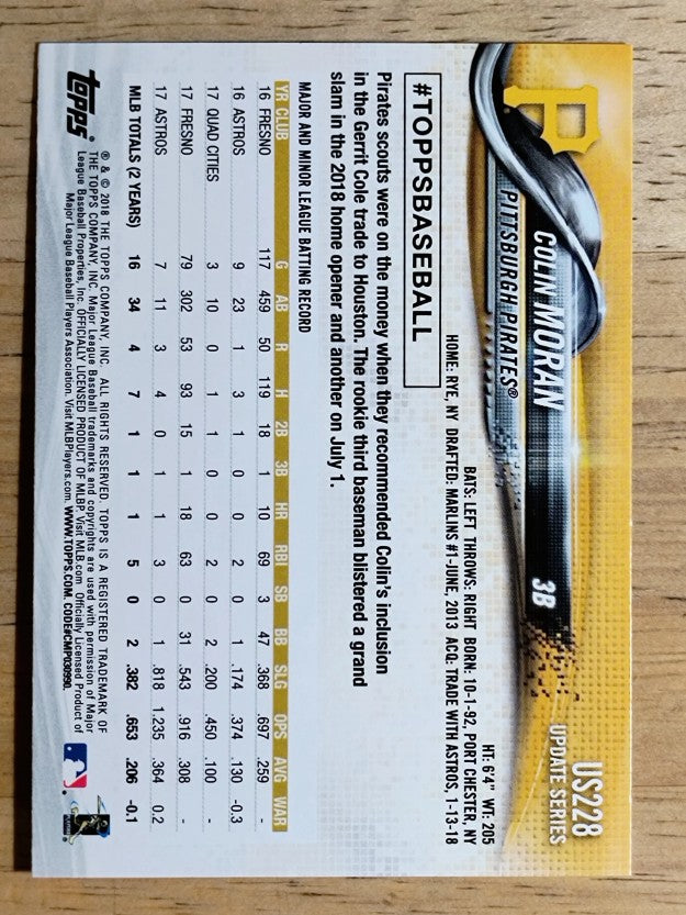 2018 Topps Update #US228 Colin Moran